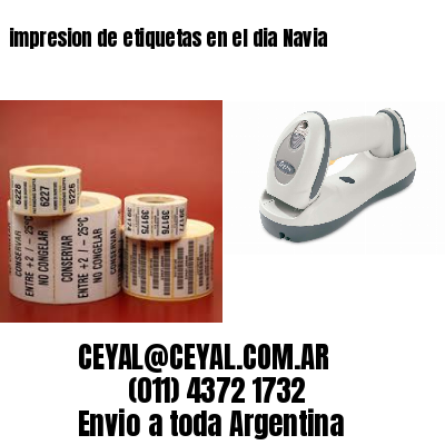 impresion de etiquetas en el dia Navia