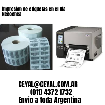 impresion de etiquetas en el dia Necochea
