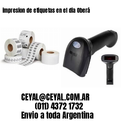 impresion de etiquetas en el dia Oberá