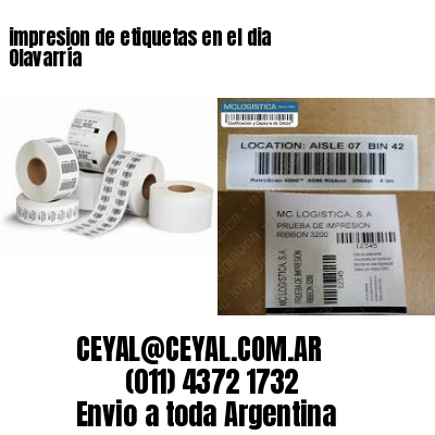 impresion de etiquetas en el dia Olavarría