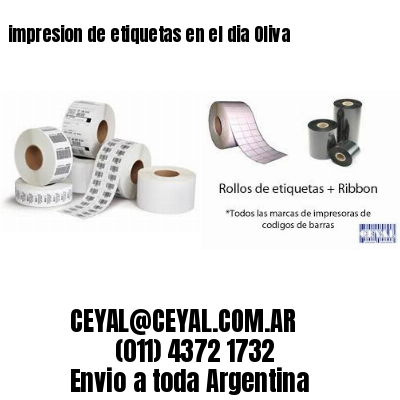 impresion de etiquetas en el dia Oliva