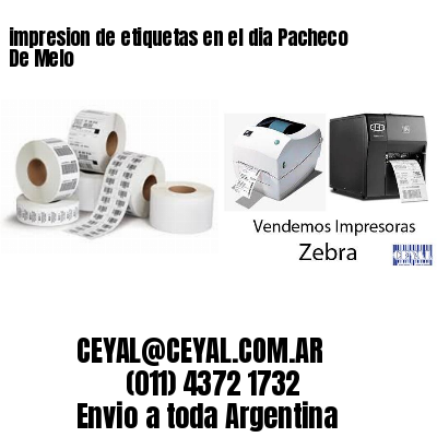 impresion de etiquetas en el dia Pacheco De Melo