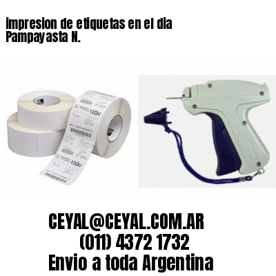 impresion de etiquetas en el dia Pampayasta N.