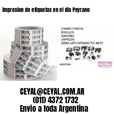 impresion de etiquetas en el dia Peyrano