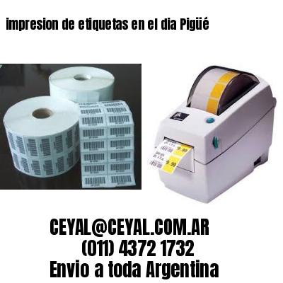 impresion de etiquetas en el dia Pigüé