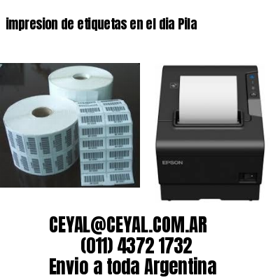 impresion de etiquetas en el dia Pila