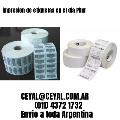impresion de etiquetas en el dia Pilar
