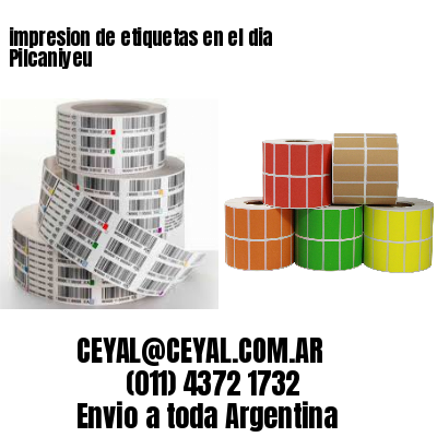 impresion de etiquetas en el dia Pilcaniyeu