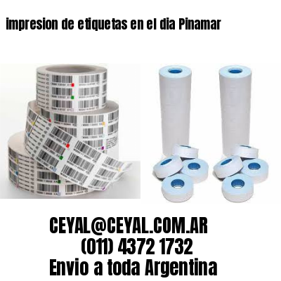 impresion de etiquetas en el dia Pinamar