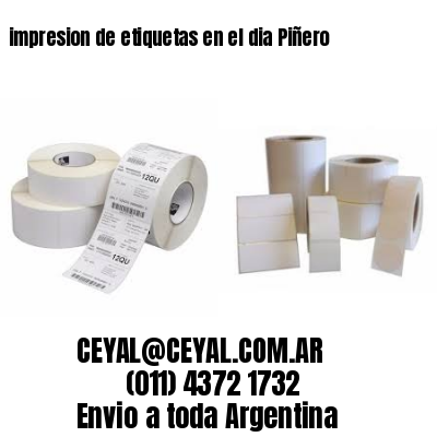 impresion de etiquetas en el dia Piñero