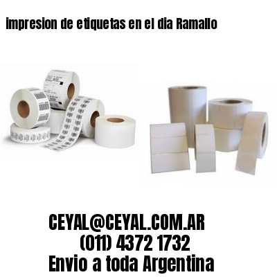 impresion de etiquetas en el dia Ramallo