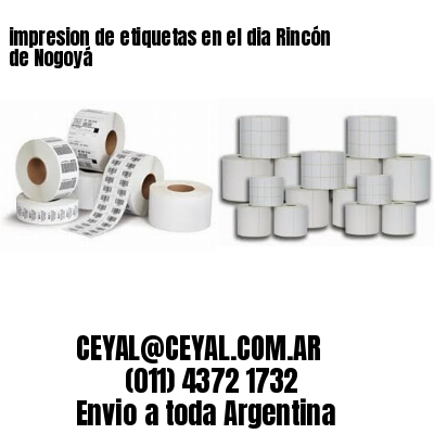 impresion de etiquetas en el dia Rincón de Nogoyá