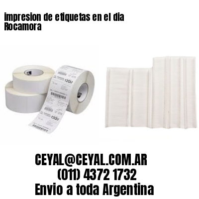 impresion de etiquetas en el dia Rocamora