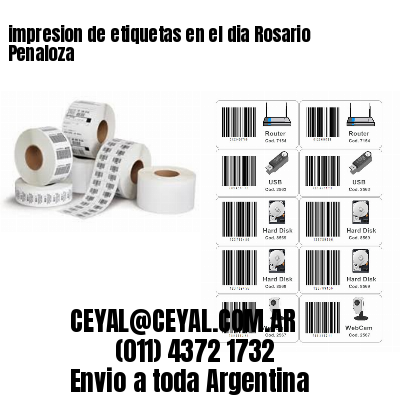 impresion de etiquetas en el dia Rosario Penaloza
