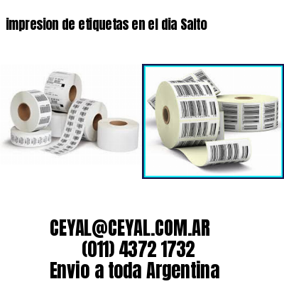 impresion de etiquetas en el dia Salto