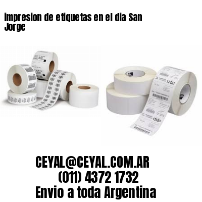 impresion de etiquetas en el dia San Jorge