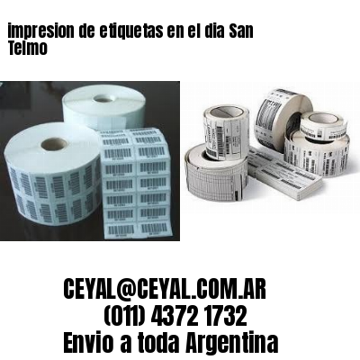 impresion de etiquetas en el dia San Telmo