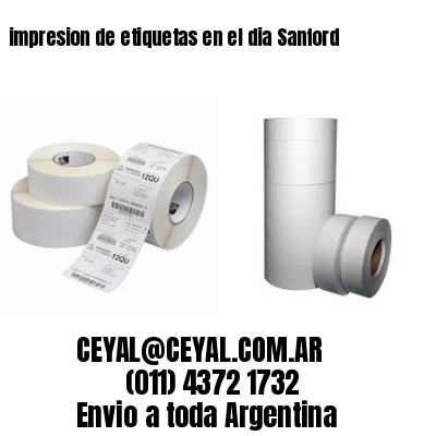 impresion de etiquetas en el dia Sanford