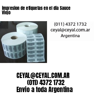 impresion de etiquetas en el dia Sauce Viejo