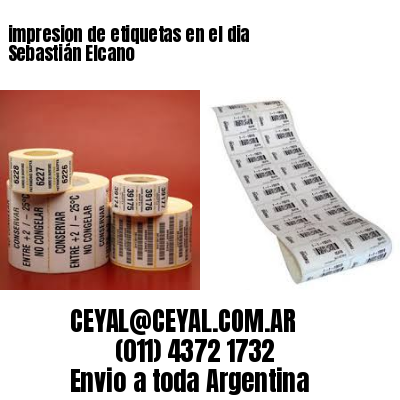 impresion de etiquetas en el dia Sebastián Elcano