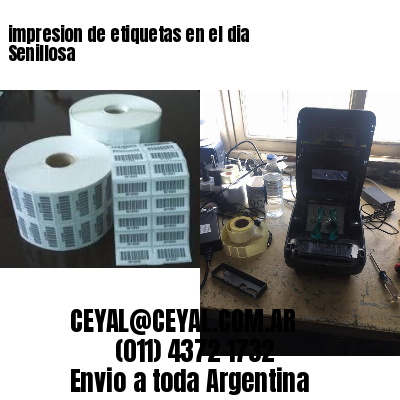 impresion de etiquetas en el dia Senillosa