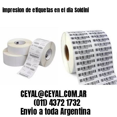 impresion de etiquetas en el dia Soldini