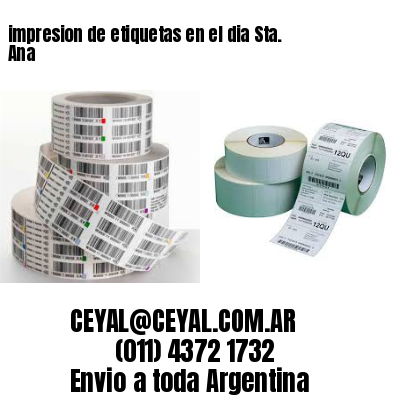 impresion de etiquetas en el dia Sta. Ana