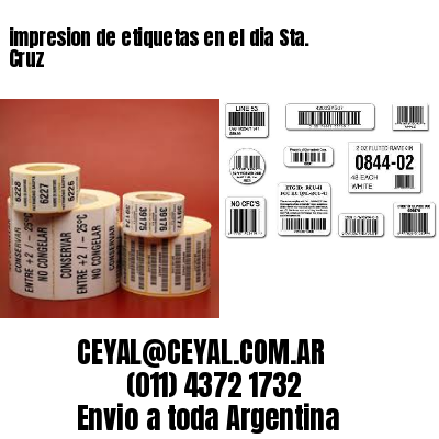 impresion de etiquetas en el dia Sta. Cruz