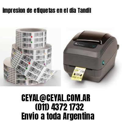 impresion de etiquetas en el dia Tandil