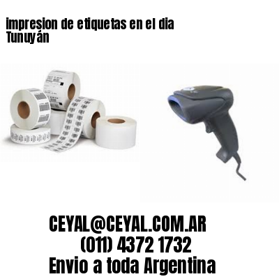 impresion de etiquetas en el dia Tunuyán
