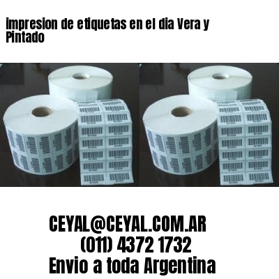impresion de etiquetas en el dia Vera y Pintado