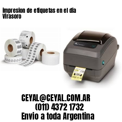 impresion de etiquetas en el dia Virasoro