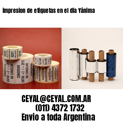 impresion de etiquetas en el dia Yánima