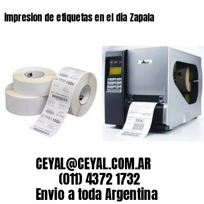 impresion de etiquetas en el dia Zapala