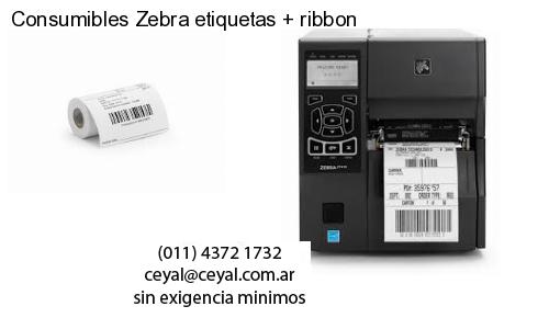 Consumibles Zebra etiquetas   ribbon