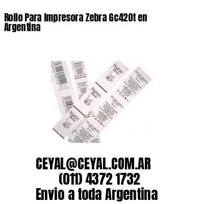 Rollo Para Impresora Zebra Gc420t en   Argentina