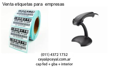 Venta etiquetas para  empresas