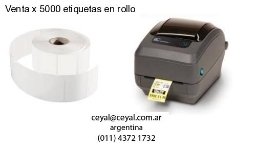 Venta x 5000 etiquetas en rollo