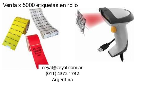 Venta x 5000 etiquetas en rollo