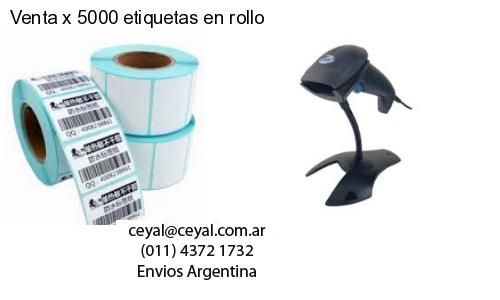 Venta x 5000 etiquetas en rollo