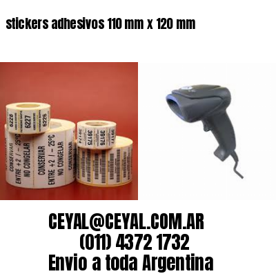 stickers adhesivos 110 mm x 120 mm