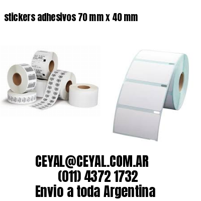 stickers adhesivos 70 mm x 40 mm