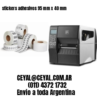 stickers adhesivos 95 mm x 40 mm