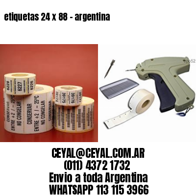 etiquetas 24 x 88 - argentina