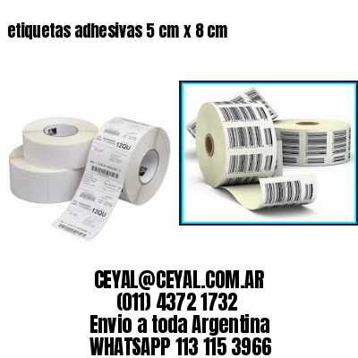 etiquetas adhesivas 5 cm x 8 cm