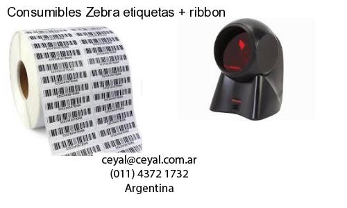 Consumibles Zebra etiquetas   ribbon