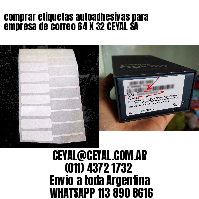 comprar etiquetas autoadhesivas para empresa de correo 64 X 32 CEYAL SA