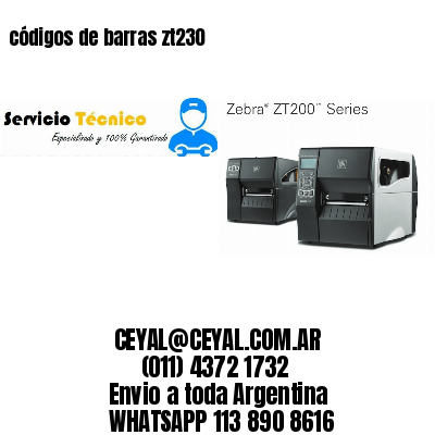 códigos de barras zt230