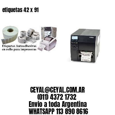 etiquetas 42 x 91