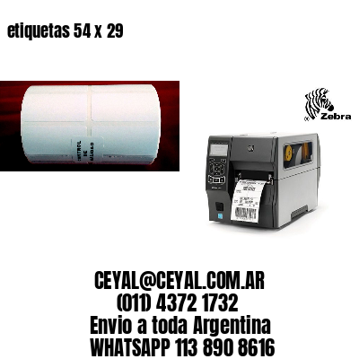 etiquetas 54 x 29